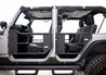 Rampage 2007-2018 Jeep Wrangler(JK) 2-Door Tube Doors With Netting - Black Rampage