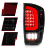 ANZO 16-21 Toyota Tacoma LED Tail Lights - w/ Light Bar Sequential Black Housing & Smoke Lens ANZO