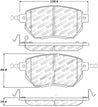 StopTech Performance 03-11/05 Infiniti / 05-06 Nissan Front Brake Pads Stoptech