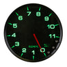Autometer Spek-Pro Gauge Tachometer 5in 11K Rpm W/Shift Light & Peak Mem Black/Smoke/Black AutoMeter