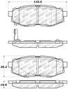 StopTech Performance 06-10 Subaru Legacy Sedan/Outback/13 BRZ / 13 Scion FR-S Rear Brake Pads Stoptech