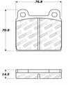 StopTech Performance 75-95 Alfa Romeo 2000 Spider/Graduate/Veloce Front Brake Pads Stoptech