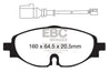 EBC 14+ Audi A3 1.8 Turbo Ultimax2 Front Brake Pads EBC