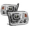 xTune Dodge Ram 2009-2014 Halo LED Projector Headlights - Chrome PRO-JH-DR09-CFB-C SPYDER