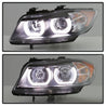 Spyder BMW E90 3-Series 06-08 4DR Headlights - Halogen Model Only - Black PRO-YD-BMWE9005V2-AM-BK SPYDER