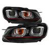 Spyder Volkswagen Golf / GTI 10-13 Version 3 Projector Headlights - Black PRO-YD-VG10V3R-DRL-BK SPYDER