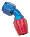 Russell Performance -12 AN Red/Blue 45 Degree Full Flow Hose End Russell