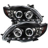 Spyder Toyota Corolla 09-10 Projector Headlights LED Halo DRL Blk High H1 Low H1 PRO-YD-TC09-DRL-BK SPYDER