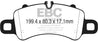 EBC 2016+ Porsche 911 (991/2 w/Cast Iron Rotors) 3.0TT Carrera Bluestuff Front Brake Pads EBC