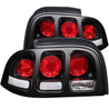 ANZO 1994-1998 Ford Mustang Taillights Black ANZO