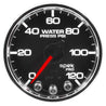 Autometer Spek-Pro Gauge Water Press 2 1/16in 120psi Stepper Motor W/Peak & Warn Blk/Chrm AutoMeter