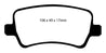 EBC 13-15 Land Rover LR2 2.0 Turbo Ultimax2 Rear Brake Pads EBC