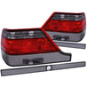 ANZO 1995-1999 Mercedes Benz S Class W140 Taillights Red/Smoke ANZO
