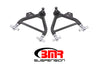 BMR 79-93 Mustang Lower A-Arms (Coilover Only) w/ Adj. Rod End Tall Ball Joint - Black Hammertone BMR Suspension