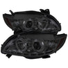 Spyder Toyota Corolla 09-10 Projector Headlights LED Halo DRL Smke High H1 Low H1 PRO-YD-TC09-DRL-SM SPYDER