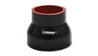 Vibrant 4 Ply Reinforced Silicone Transition Connector - 4in I.D. x 5in I.D. x 3in long (BLACK) Vibrant