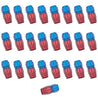 Russell Performance -6 AN Red/Blue Straight Full Flow Hose End (25 pcs.) Russell