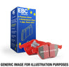 EBC 05-10 Lamborghini Murcielago 6.5 (4 Pad set)(Cast Iron Rotors) Redstuff Front Brake Pads EBC