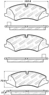 StopTech 10-17 Land Rover Range Rover Sport Street Select Front Brake Pads Stoptech