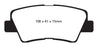 EBC 09-11 Hyundai Azera 3.3 Ultimax2 Rear Brake Pads EBC