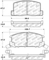 StopTech Performance 1/90-95/00-05 Toyota MR2/Spyder Rear Brake Pads Stoptech