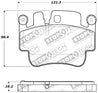 StopTech Street Touring 00-07 Porsche Boxster S / 06-07 Cayman Front Brake Pads Stoptech