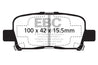 EBC 00-02 Acura MDX 3.5 Greenstuff Rear Brake Pads EBC