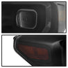 xTune 16-18 Toyota Tacoma SR/SR5 DRL Proj Headlights w/Turn Signal - Blk Smk (PRO-JH-TTA16-SR-BSM) SPYDER