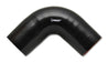 Vibrant 4 Ply Reinforced Silicone Elbow Connector - 1.5in I.D. - 90 deg. Elbow (BLACK) Vibrant