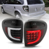 ANZO 2004-2007 Dodge  Grand Caravan LED Tail Lights w/ Light Bar Black Housing Clear Lens ANZO