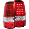 ANZO 2003-2006 Chevrolet Silverado 1500 LED Taillights Red/Clear ANZO