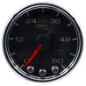Autometer Spek-Pro Gauge Boost 2 1/16in 60psi Stepper Motor W/Peak & Warn Blk/Chrm AutoMeter