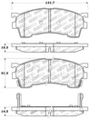 StopTech Performance 93-97 Ford Probe / 93-97 Mazda MX-6/93-02 626 Front Brake Pads Stoptech