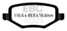 EBC 12+ Chrysler Town & Country 3.6 Greenstuff Rear Brake Pads EBC