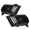 Spyder 13-14 Ford Mustang (HID Only) Projector Headlights w/Turn Signals - Blk PRO-YD-FM13HID-BK SPYDER