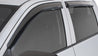 Stampede 2019 Chevy Silverado 1500 Double Cab Pickup Tape-Onz Sidewind Deflector 4pc - Smoke Stampede