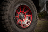 ICON Victory17x8.5 6x5.5 0mm Offset 4.75in BS Satin Black w/Red Tint Wheel ICON