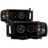 Spyder Dodge Ram 1500 02-05 03-05 Projector Headlights LED Halo LED Blk Smke PRO-YD-DR02-HL-BSM SPYDER