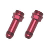 Russell Performance 7/8in -20 x -8 AN Male Flare Extended (2 pcs.) (Red/Blue) Russell