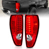 ANZO 2004-2012 Chevrolet Colorado/ GMC Canyon LED Tail Lights w/ Light Bar Chrome Housing Red/Clear ANZO