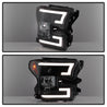 Spyder Ford F150 2015-2017 Projector Headlights - Light Bar DRL LED - Black PRO-YD-FF15015-LBDRL-BK SPYDER