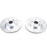 Power Stop 15-18 Subaru Legacy Front Evolution Drilled & Slotted Rotors - Pair PowerStop