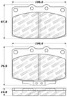 StopTech Performance 89-95 Mazda RX7 Front Brake Pads Stoptech