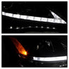Spyder Lexus IS 250/350 2006-2010 Projector Headlights DRL Black PRO-YD-LIS06-DRL-BK SPYDER