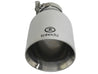 aFe Takeda 304 Stainless Steel Clamp-On Exhaust Tip 2.5in. Inlet / 4.5in. Outlet / 9in. L - Polished aFe