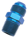 Russell Performance -10 AN to 1/2in NPT Straight Flare to Pipe (Blue) Russell