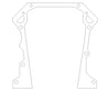 Cometic 65-91 Dodge V8 5.2L R-3 W-2 Timing Cover Gasket Set 0.018in AFM Cometic Gasket