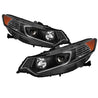 xTune 09-14 Acura TSX Projector Headlights - Light Bar DRL - Black (PRO-JH-ATSX09-LB-BK) SPYDER