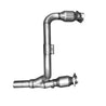 BBK 07-11 Jeep 3.8 V6 Long Tube Exhaust Headers And Y Pipe And Converters - 1-5/8 Silver Ceramic BBK