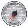 Autometer Spek-Pro Gauge Oil Temp 2 1/16in 300f Stepper Motor W/Peak & Warn Slvr/Chrm AutoMeter